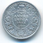 British West Indies, 2 анны (1914 г.)