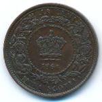 Новая Шотландия, 1/2 цента (1864 г.)