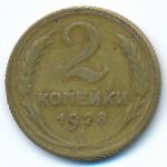 Soviet Union, 2 копейки (1928 г.)