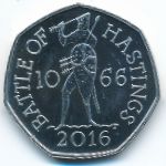 Великобритания, 50 пенсов (2016 г.)