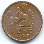 Norway, 1 эре (1972 г.)