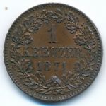 Baden, 1 крейцер (1871 г.)