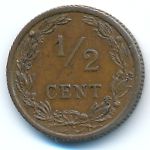 Нидерланды, 1/2 цента (1903 г.)