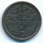 Нидерланды, 1/2 цента (1911 г.)