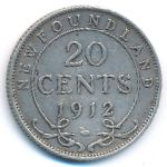 Newfoundland, 20 центов (1912 г.)
