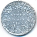 Британская Индия, 1 рупия (1890 г.)