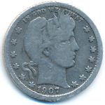 США, 1/4 доллара (1907 г.)