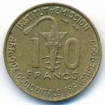 Togo, 10 франков (1957 г.)