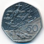 Great Britain, 50 пенсов (1994 г.)