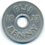 Fiji, 1 пенни (1937 г.)
