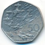 Великобритания, 50 пенсов (1994 г.)