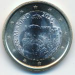 Сан-Марино, 1 евро (2024 г.)