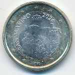 Сан-Марино, 1 евро (2024 г.)