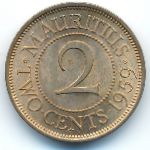 Mauritius, 2 цента (1959 г.)