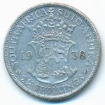 South Africa, 2 1/2 шиллинга (1938 г.)