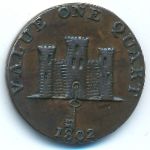 Гибралтар, 1 кварт (1802 г.)