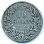 Дания, 16 скиллингов (1856 г.)