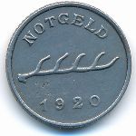 Мергентхайм., 2 пфеннига (1920 г.)