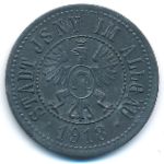 Исни., 50 пфеннигов (1918 г.)