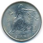 China, 1 юань (1986 г.)