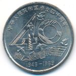 China, 1 юань (1989 г.)