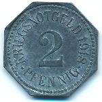 Апольда., 2 пфеннига (1918 г.)