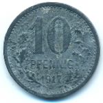 Бургштайнфурт., 10 пфеннигов (1917 г.)