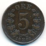 Норвегия, 5 эре (1902 г.)
