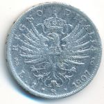 Italy, 1 лира (1907 г.)