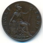 Великобритания, 1/2 пенни (1904 г.)