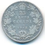Canada, 25 центов (1913 г.)