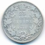 Canada, 25 центов (1914 г.)