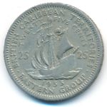 East Caribbean States, 25 центов (1955 г.)
