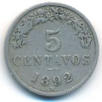 Bolivia, 5 сентаво (1892 г.)