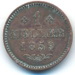 Frankfurt, 1 геллер (1859 г.)