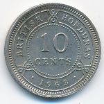 Британский Гондурас, 10 центов (1963 г.)