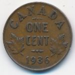 Канада, 1 цент (1936 г.)