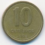 Аргентина, 10 сентаво (1993 г.)