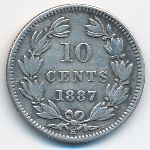 Никарагуа, 10 сентаво (1887 г.)