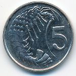 Каймановы острова, 5 центов (1996 г.)