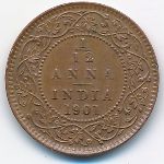 Британская Индия, 1/12 анны (1901 г.)