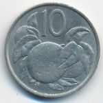 Cook Islands, 10 центов (1972 г.)