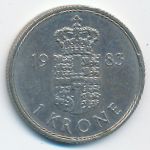 Denmark, 1 крона (1983 г.)