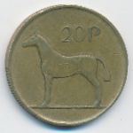 Ireland, 20 пенсов (1986 г.)