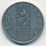 Фиджи, 20 центов (2003 г.)