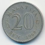 Малайзия, 20 сен (1968 г.)
