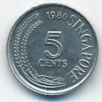 Сингапур, 5 центов (1980 г.)