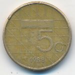 Нидерланды, 5 гульденов (1988 г.)