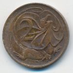 Australia, 2 цента (1966 г.)