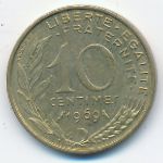 France, 10 сентим (1969 г.)